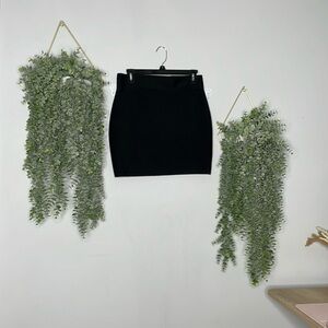 Black body-con skirt